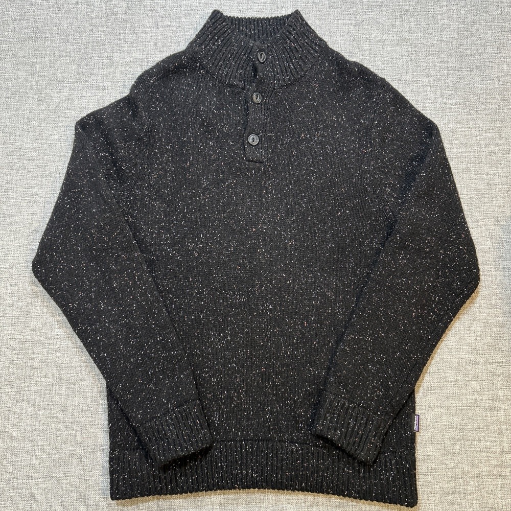 Mens Patagonia M'S Off Country Pullover Sweater Black Size Small Colorful